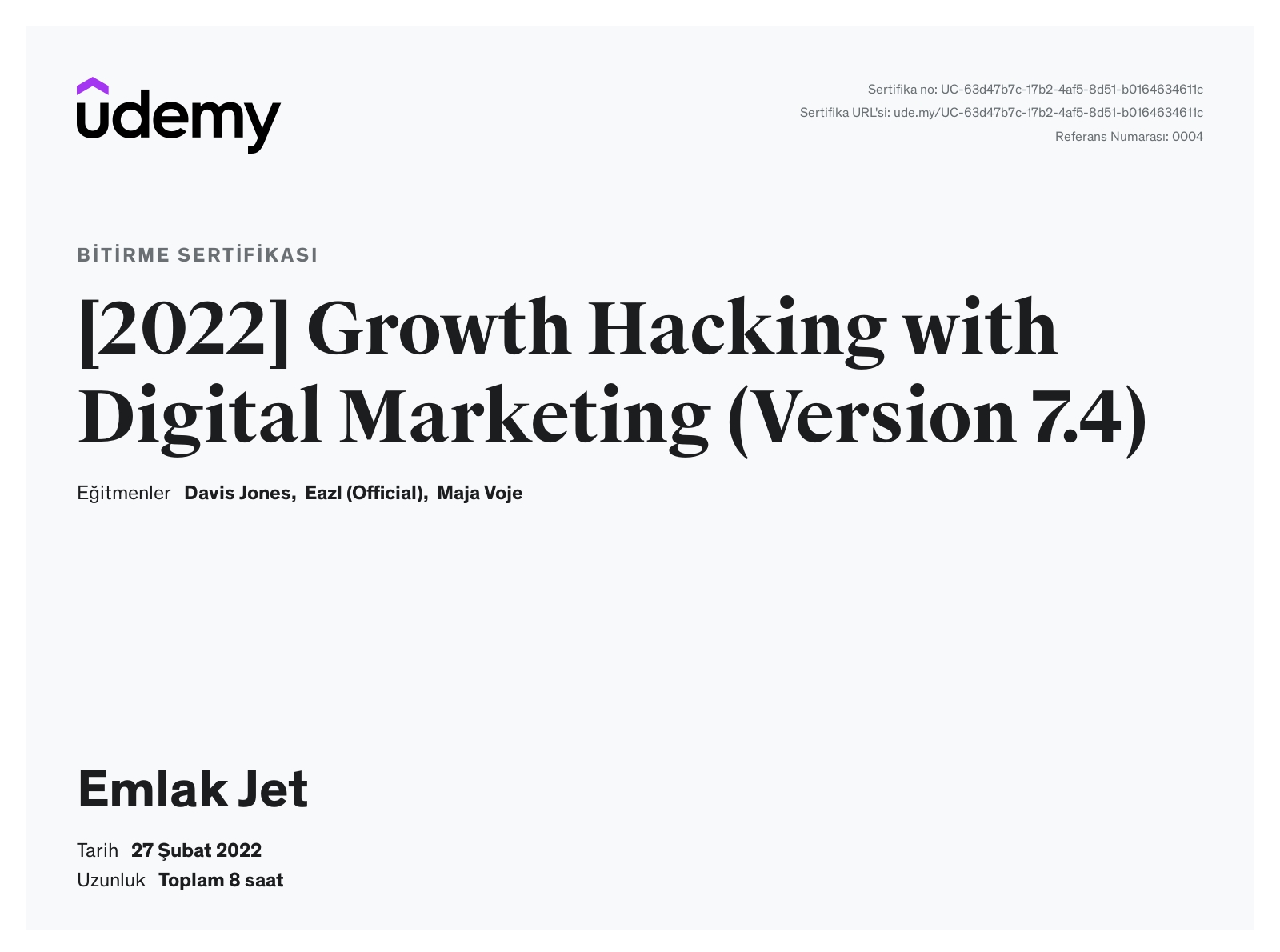 [2022] Growth Hacking with Digital Marketing
